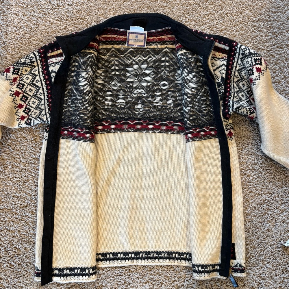 Dale of Norway 2002 SLC Olympic Sweater Full Zip Norwegian Wool Unisex Large - Picture 7 of 13